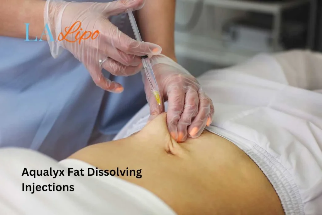 woman having fat dissolving injections Kentish Town in the stomach