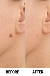 Skin tags removal Kentish Town before and after
